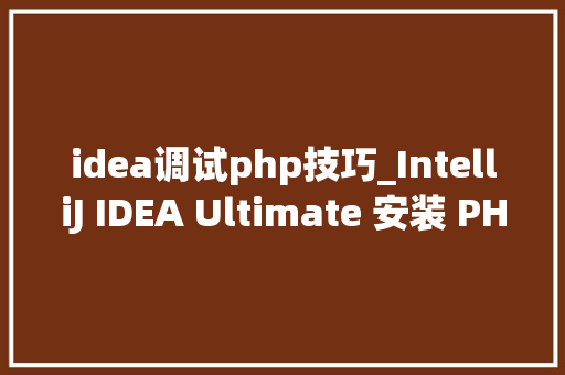 idea调试php技巧_IntelliJ IDEA Ultimate 安装 PHP 插件