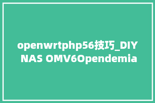 openwrtphp56技巧_DIY NAS OMV6Opendemiavault教程4KVM安装和运用