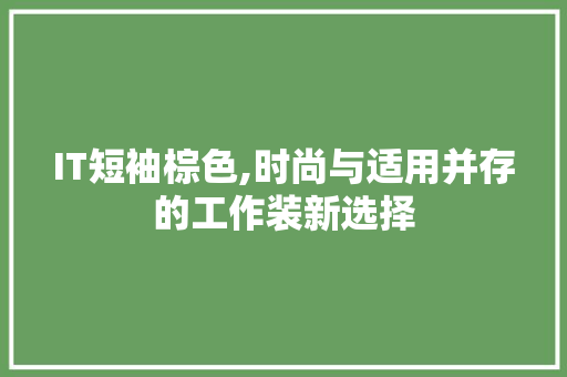IT短袖棕色,时尚与适用并存的工作装新选择