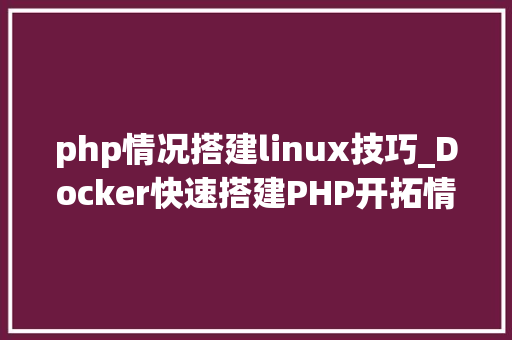 php情况搭建linux技巧_Docker快速搭建PHP开拓情形具体教程