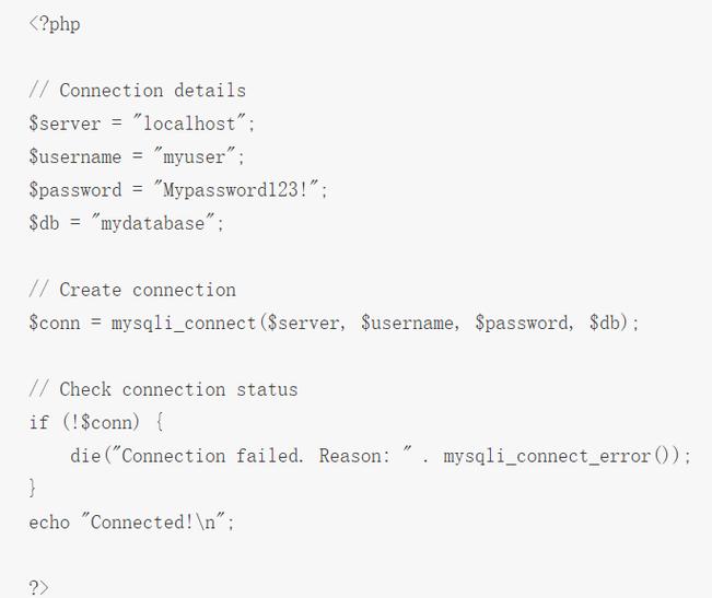 应用php和mysql技巧_PHP 连接 MySQL